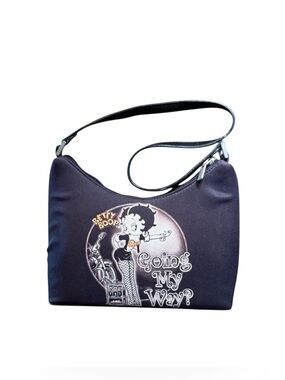 Betty Boop Going My Way? shoulder bag in black fabric/canvas 2004